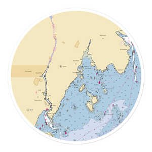 Byram Marina (Port Chester, NY) NOAA Chart Sticker