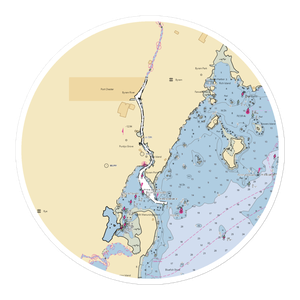 Rudys Tackle Barn (Port Chester, NY) NOAA Chart Sticker