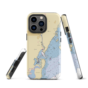 Port Chester Yacht Club (Port Chester, NY) NOAA Chart  Tough iPhone Case