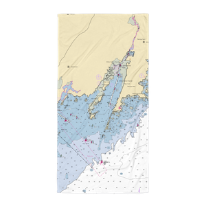 Shenorock Shore Club (Mamaroneck, NY) NOAA Chart Towel