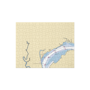 Woodbridge Township Marina (Sewaren, NJ) NOAA Chart Jigsaw Puzzle