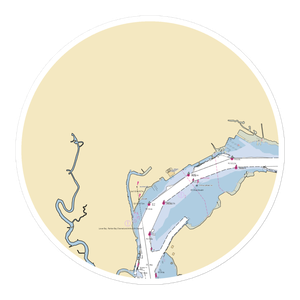 Woodbridge Township Marina (Sewaren, NJ) NOAA Chart Sticker