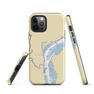 Jimmie's Service & Boat Landing (Sewaren, NJ) NOAA Chart  Tough iPhone Case