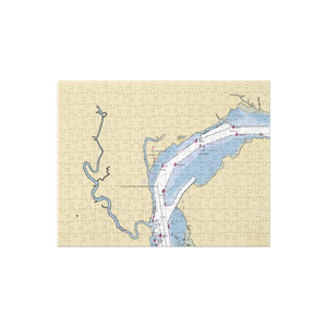 Jimmie's Service & Boat Landing (Sewaren, NJ) NOAA Chart Jigsaw Puzzle