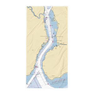 Tottenville Marina (Staten Island, NY) NOAA Chart Towel