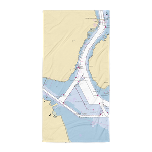 Perth Amboy Municipal Marina (Staten Island, NY) NOAA Chart Towel