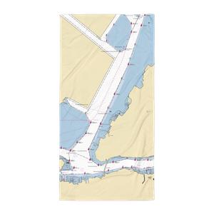 Elco Marina (Staten Island, NY) NOAA Chart Towel