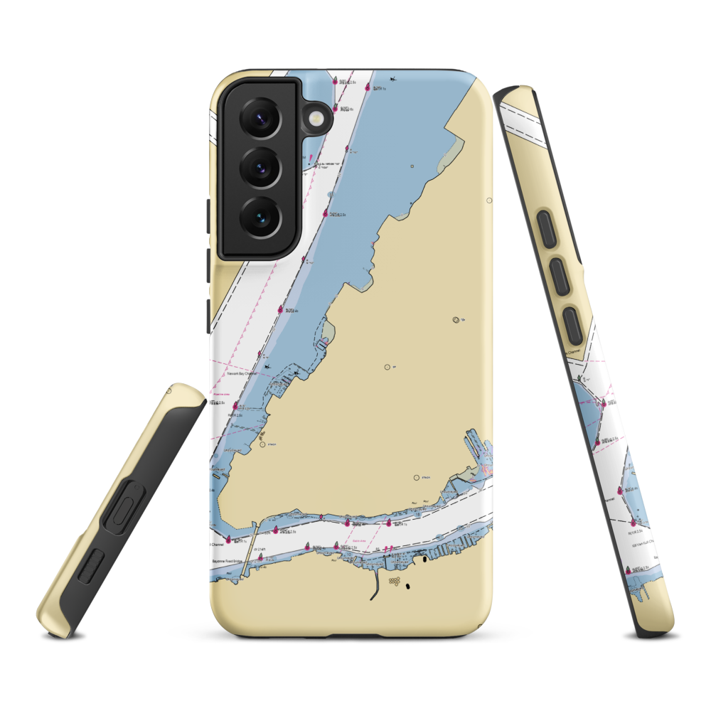 Robbins Reef Yacht Club (Bayonne, NJ) NOAA Chart Samsung Phone Case Samsung Galaxy S22 Plus model shown