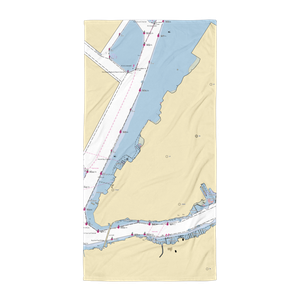 Robbins Reef Yacht Club (Bayonne, NJ) NOAA Chart Towel