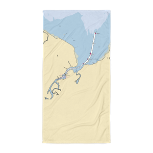 Hans Pederson & Sons (Keyport, NJ) NOAA Chart Towel