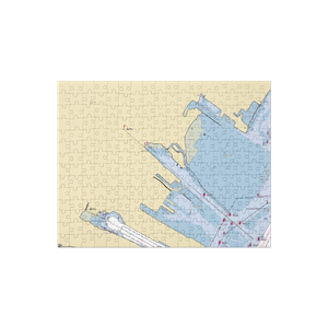 Yacht Club at Port Liberte (Jersey City, NJ) NOAA Chart Jigsaw Puzzle