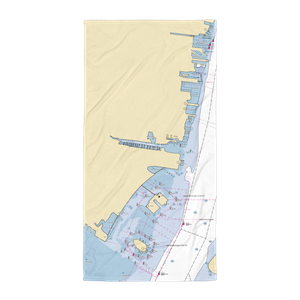 Liberty Landing Marina (Jersey City, NJ) NOAA Chart Towel