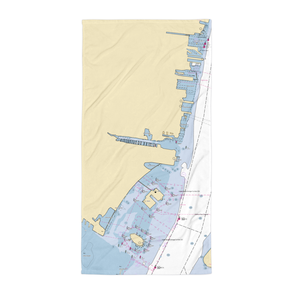 Liberty Landing Marina (Jersey City, NJ) NOAA Chart Towel 