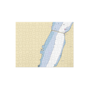 Von Dohln Marina (Fort Lee, NJ) NOAA Chart Jigsaw Puzzle