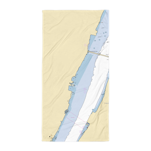 Von Dohln Marina (Fort Lee, NJ) NOAA Chart Towel