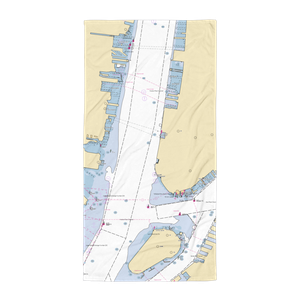 North Cove Marina at Brookfield Place (New York, NY) NOAA Chart Towel