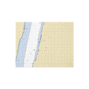 Municipal Free Dock with X2O Restaurant (Alpine, NJ) NOAA Chart Jigsaw Puzzle