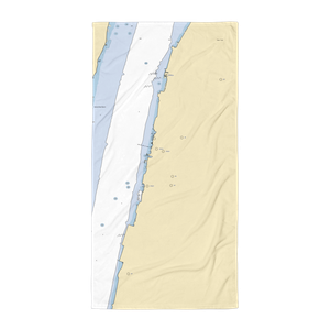 Municipal Free Dock with X2O Restaurant (Alpine, NJ) NOAA Chart Towel