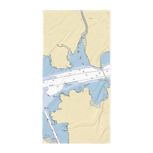 Point Yacht Club (Bronx, NY) NOAA Chart Towel