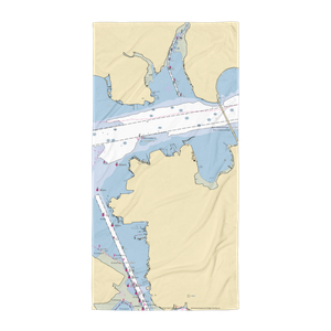 College Point Yacht Club (College Point, NY) NOAA Chart Towel