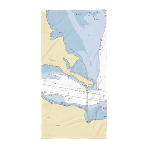 Locust Point Yacht Club (Bronx, NY) NOAA Chart Towel