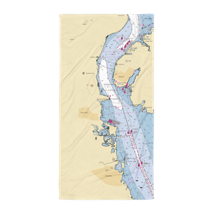 Stony Point Bay Marina (West Haverstraw, NY) NOAA Chart Towel