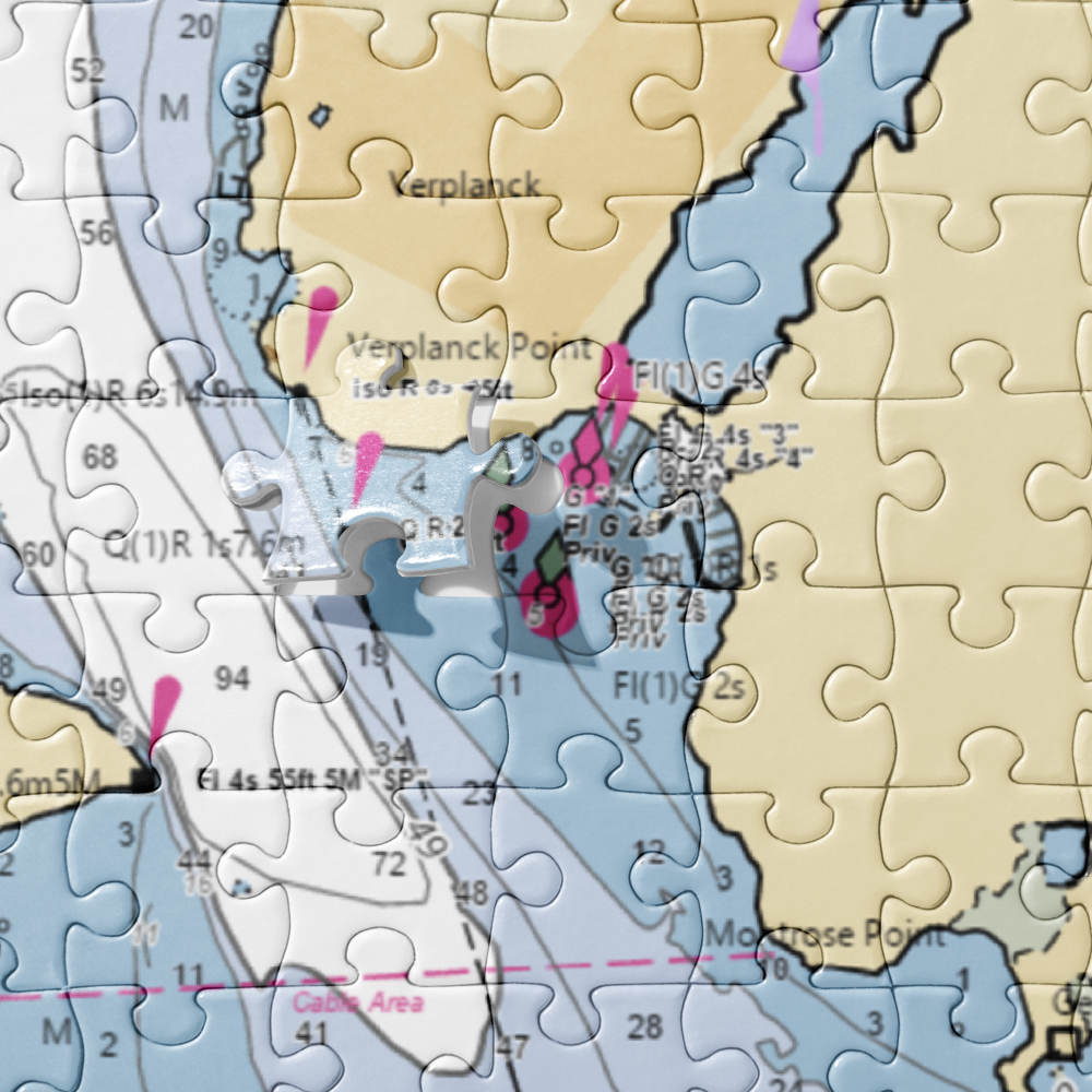Patsy's Bay Marina (West Haverstraw, NY) NOAA Chart Jigsaw Puzzle 