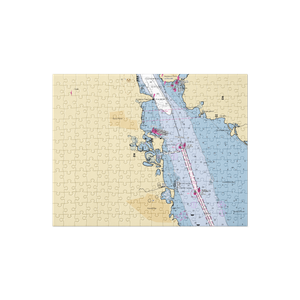 Minisceongo Yacht Club (West Haverstraw, NY) NOAA Chart Jigsaw Puzzle