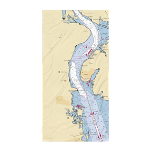 King Marine (Verplanck, NY) NOAA Chart Towel