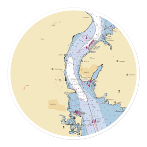 King Marine (Verplanck, NY) NOAA Chart Sticker