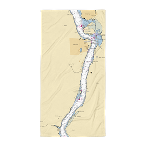 Highland Falls Marina (Garrison, NY) NOAA Chart Towel