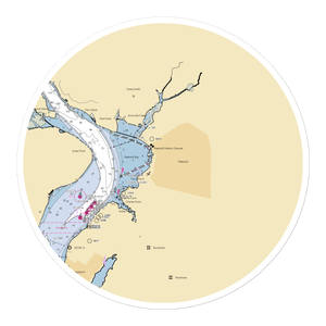 Peekskill Yacht Club (Buchanan, NY) NOAA Chart Sticker