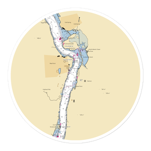 West Point Yacht Club (Garrison, NY) NOAA Chart Sticker