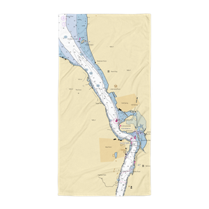 Cold Spring Boat Club (Garrison, NY) NOAA Chart Towel