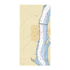 Riverfront Marina Newburgh (Chelsea, NY) NOAA Chart Towel