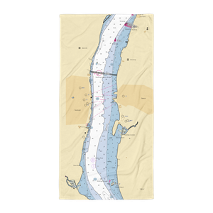 Dutchess Boat Club Of Beacon (Chelsea, NY) NOAA Chart Towel