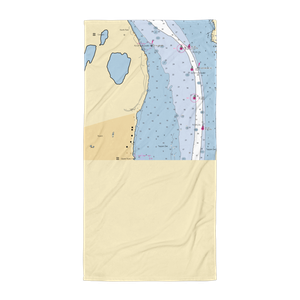 Julius Peterson Boat Yard (Nyack, NY) NOAA Chart Towel