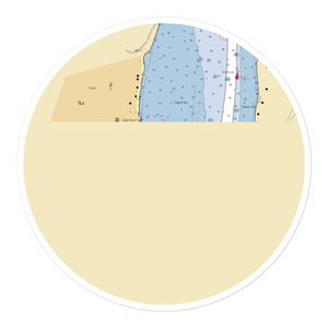 Hook Mountain Yacht Club (Nyack, NY) NOAA Chart Sticker