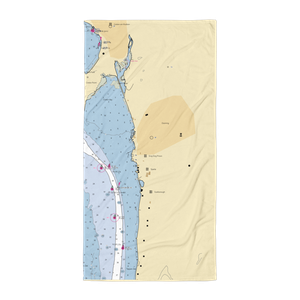 Shattemuc Yacht Club (Croton On Hudson, NY) NOAA Chart Towel