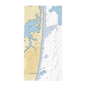 Pleasure Bay Yacht Basin (Oceanport, NJ) NOAA Chart Towel