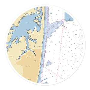 Pleasure Bay Yacht Basin (Oceanport, NJ) NOAA Chart Sticker