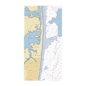 Monmouth Sailing Center (Oceanport, NJ) NOAA Chart Towel