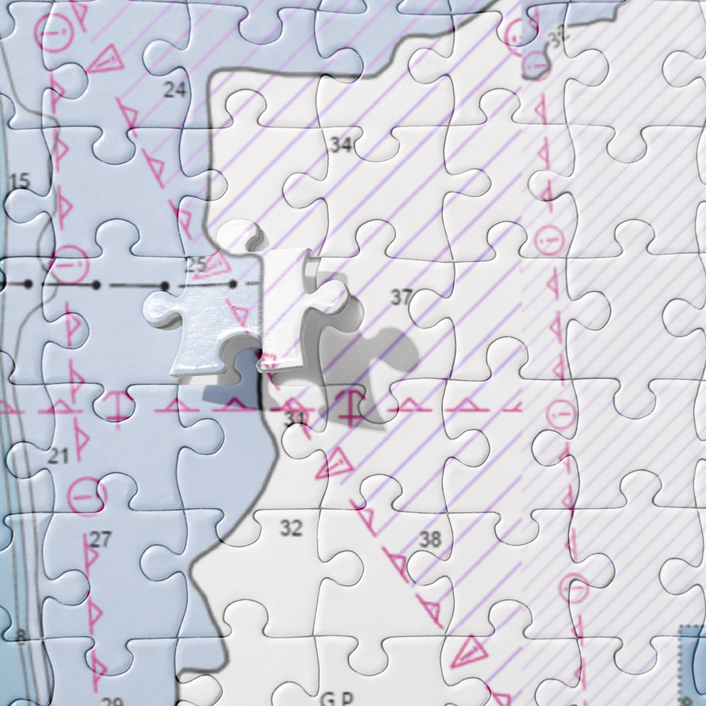 Oceanview Marina (Highlands, NJ) NOAA Chart Jigsaw Puzzle 