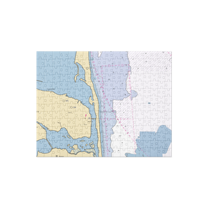 Bahrs Landing Seafood Restaurant & Marina (Highlands, NJ) NOAA Chart Jigsaw Puzzle