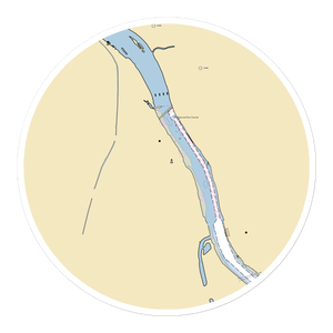 Mercer County Docks on the Delaware (Trenton, NJ) NOAA Chart Sticker