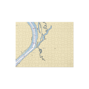 Bordentown Yacht Club (Florence, NJ) NOAA Chart Jigsaw Puzzle