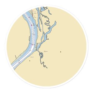 Bordentown Yacht Club (Florence, NJ) NOAA Chart Sticker