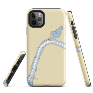 Bristol Yacht Club (Levittown, PA) NOAA Chart  Tough iPhone Case