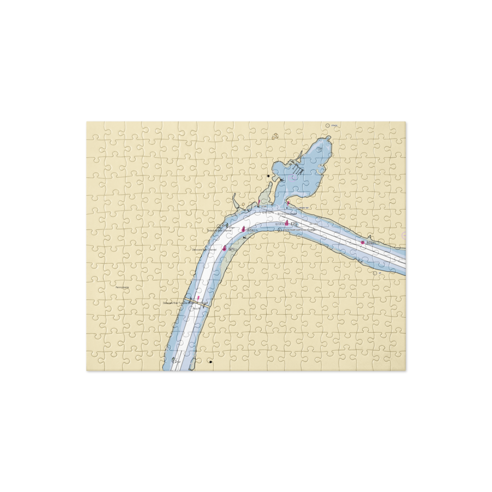 Bristol Yacht Club (Levittown, PA) NOAA Chart Jigsaw Puzzle 