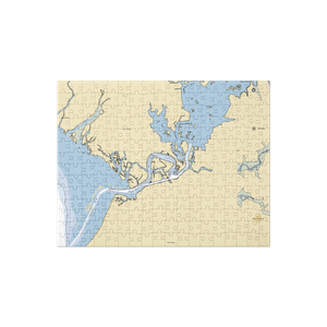 Barber's Basin (Salem, NJ) NOAA Chart Jigsaw Puzzle